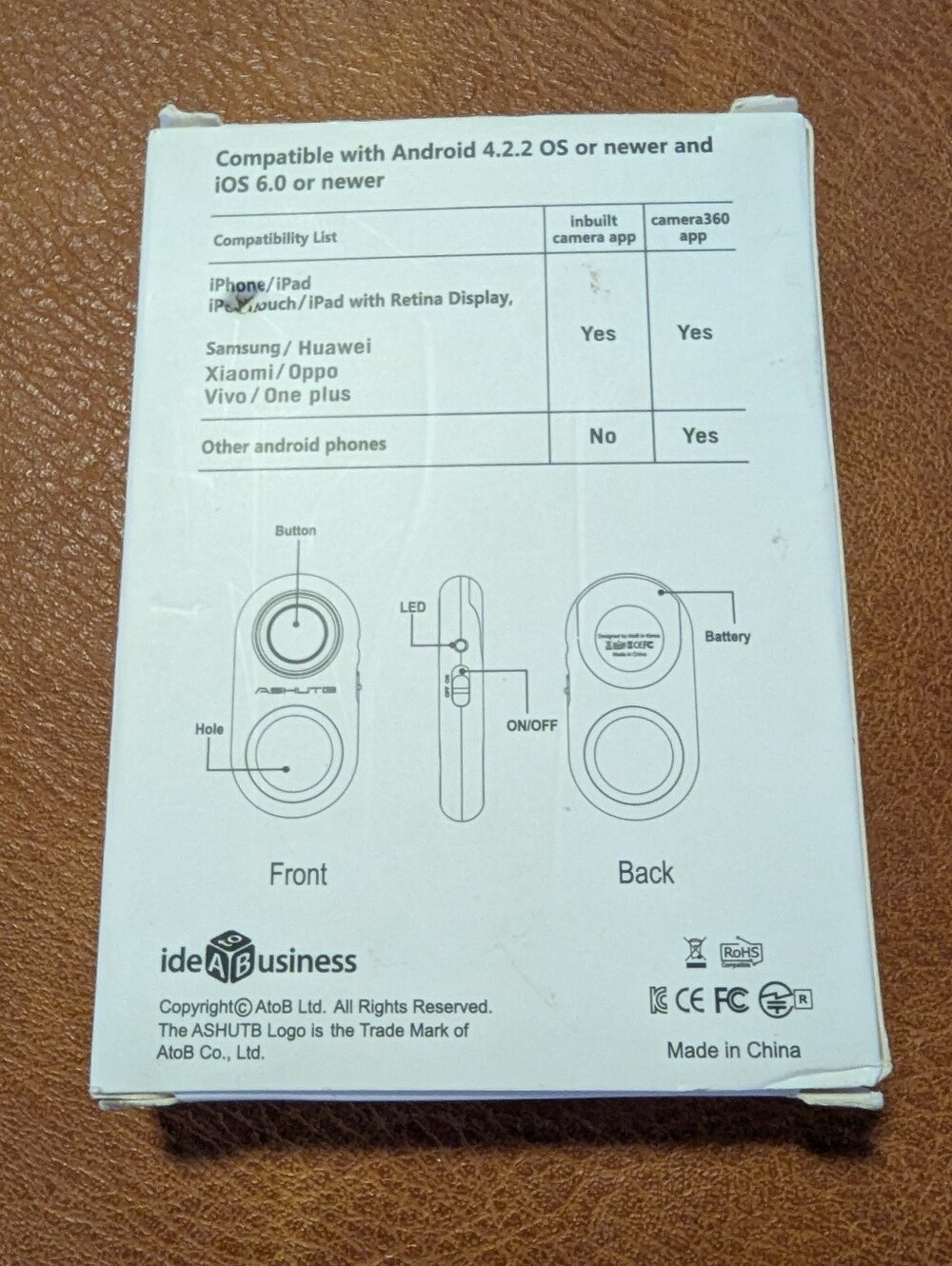 New In Box Bluetooth Remote Shutter - Picture 3 of 4